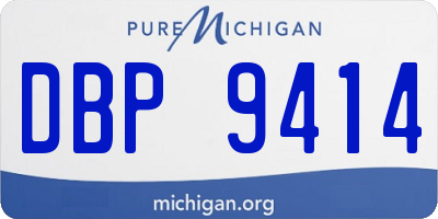 MI license plate DBP9414