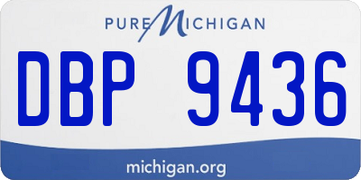 MI license plate DBP9436