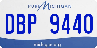 MI license plate DBP9440