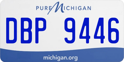 MI license plate DBP9446