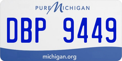 MI license plate DBP9449