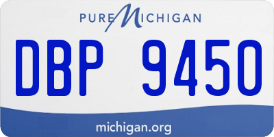 MI license plate DBP9450