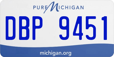 MI license plate DBP9451