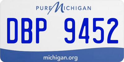 MI license plate DBP9452