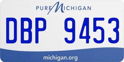 MI license plate DBP9453