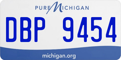 MI license plate DBP9454