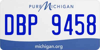 MI license plate DBP9458