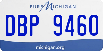 MI license plate DBP9460