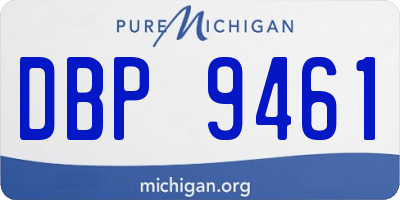 MI license plate DBP9461