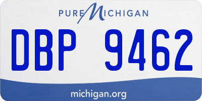 MI license plate DBP9462