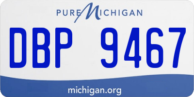 MI license plate DBP9467