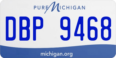MI license plate DBP9468
