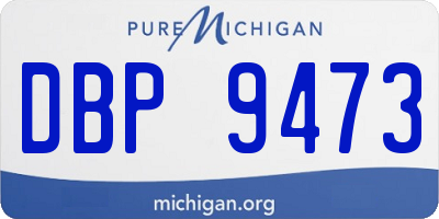 MI license plate DBP9473
