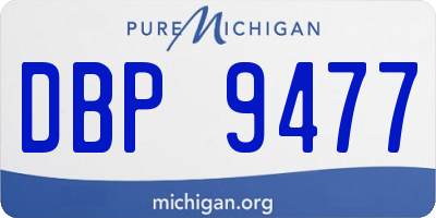 MI license plate DBP9477