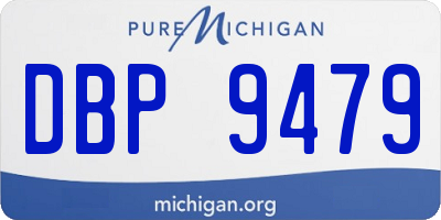 MI license plate DBP9479