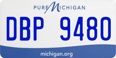 MI license plate DBP9480