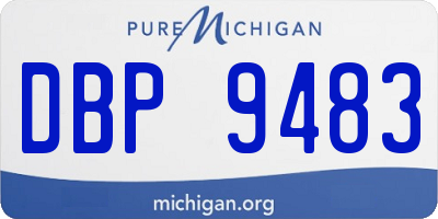MI license plate DBP9483