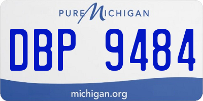 MI license plate DBP9484