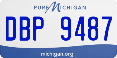 MI license plate DBP9487