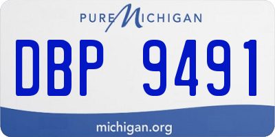 MI license plate DBP9491