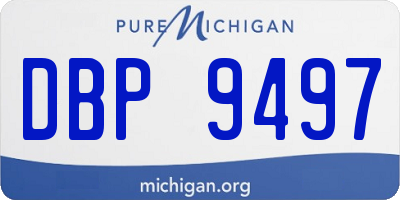 MI license plate DBP9497