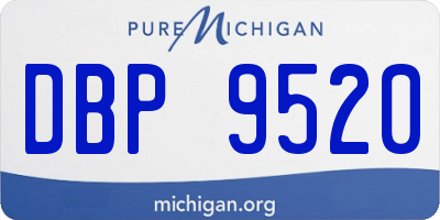 MI license plate DBP9520