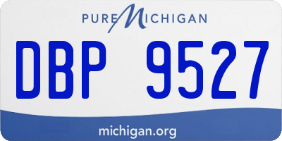 MI license plate DBP9527
