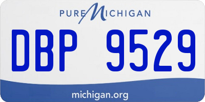 MI license plate DBP9529