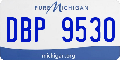 MI license plate DBP9530