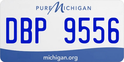MI license plate DBP9556