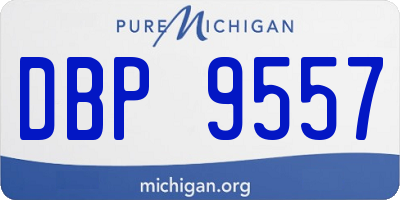 MI license plate DBP9557
