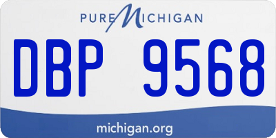MI license plate DBP9568