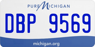 MI license plate DBP9569