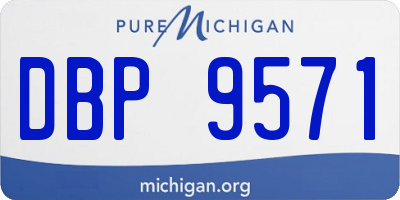 MI license plate DBP9571