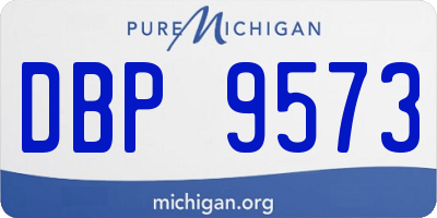 MI license plate DBP9573