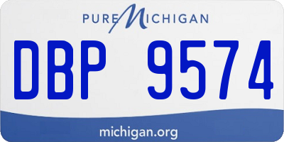 MI license plate DBP9574