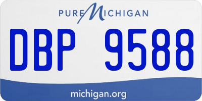 MI license plate DBP9588