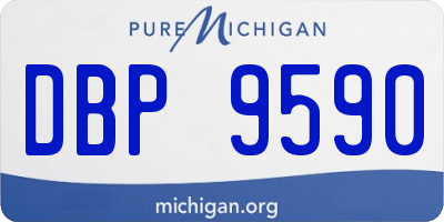 MI license plate DBP9590