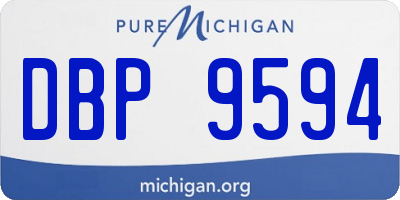 MI license plate DBP9594