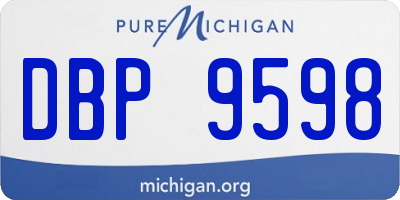 MI license plate DBP9598