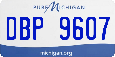 MI license plate DBP9607