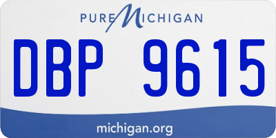 MI license plate DBP9615