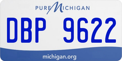 MI license plate DBP9622