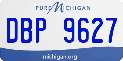 MI license plate DBP9627