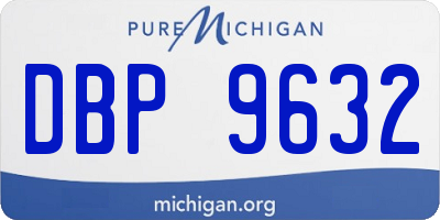 MI license plate DBP9632