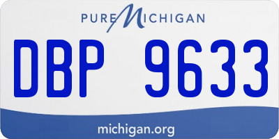 MI license plate DBP9633