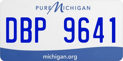 MI license plate DBP9641