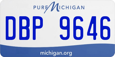 MI license plate DBP9646