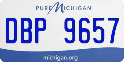 MI license plate DBP9657