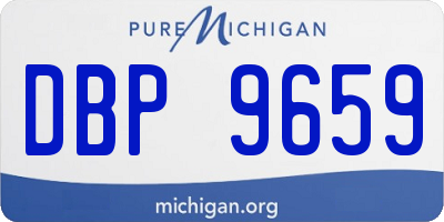 MI license plate DBP9659